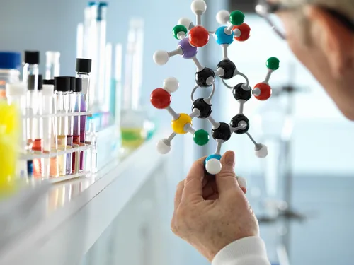 Miniatura 7 de Kit de modelo molecular de química de 207 piezas, 79 átomos, 18 orbitales de nube de electrones, 110 enlaces de enlaces, molécula de química