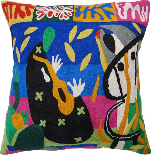Matisse Funda de almohada decorativa – Cojín moderno para silla | Almohadas modernas de granja | Almohada de flores para exteriores | Cojines de