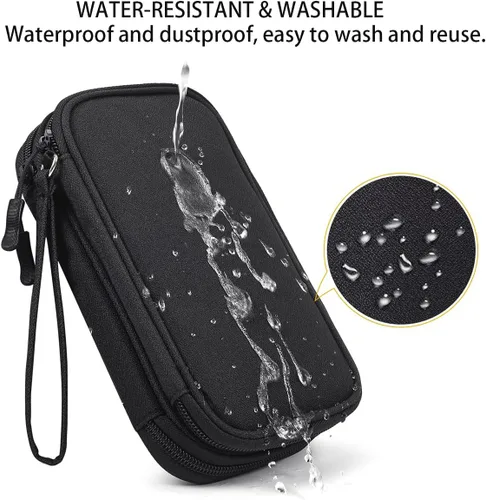 Miniatura 4 de CAAORDKSO Bolsa Organizadora de Electrónicos para Viaje, Estuche Pequeño Organizador de Cables Impermeable, Bolsa de Accesorios, Estuche Electrónico