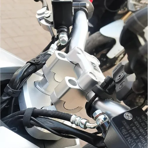 Miniatura 7 de Elevador de manillar de motocicleta compatible con Triumph Trident 660 (negro)