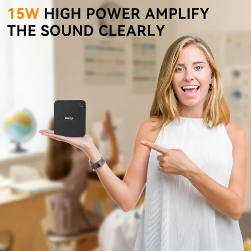 Miniatura 2 de Amplificador de Voz Portátil con Auriculares de Micrófono con Cable, Altavoz de Sistema PA Recargable, Micrófono Personal, Amplificador de Voz