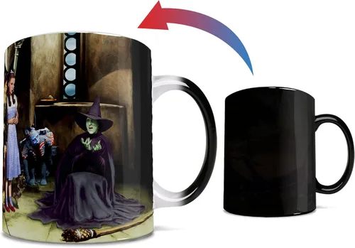 Miniatura 3 de Morphing Mugs Wizard of Oz - Taza de cerámica para el 75 aniversario (bruja fundida), color negro