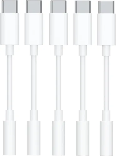 Miniatura 8 de [Certificado MFi de Apple] Adaptador de auriculares Apple iPhone 14 Pro Max, paquete de 2 conectores Lightning a conector de auriculares de 0.138
