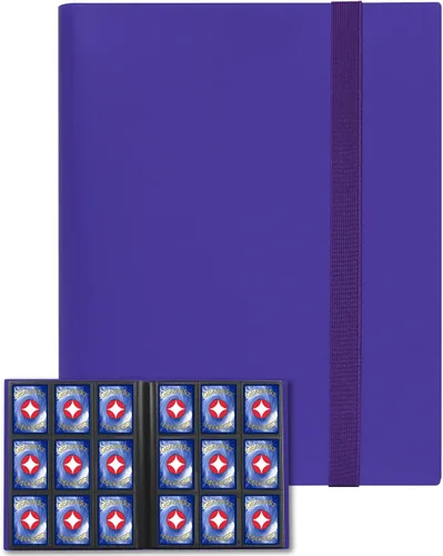 Miniatura 12 de GEAoffice Carpeta para Tarjetas, Álbum Carpeta de Tarjetas Coleccionables de 9 Bolsillos, Carpeta de 360 Bolsillos de Carga Lateral para Tarjetas