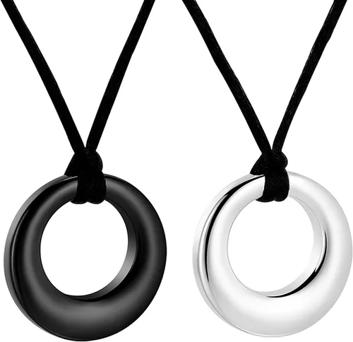 Hearbeingt Collar de urna de cremación para cenizas para mujeres y hombres, colgante conmemorativo de la eternidad del círculo de la vida, joyería