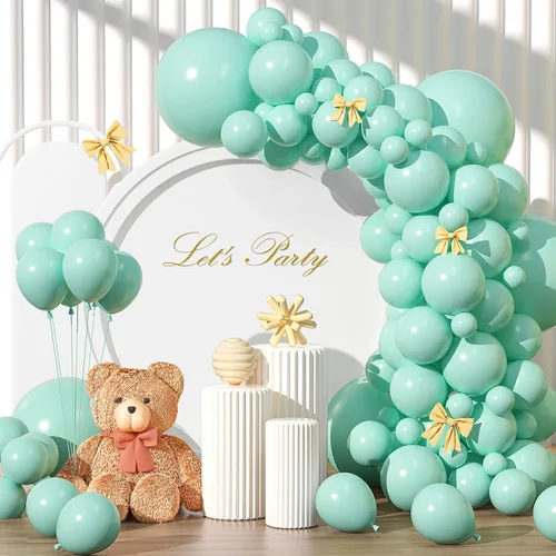 Miniatura 20 de Kit de arco de globos rojo brillante de 135 piezas de diferentes tamaños de 18, 12, 10 y 5 pulgadas, decoraciones de fiesta de color rojo para baby