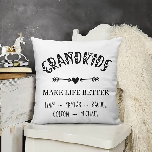 Miniatura 9 de Custom Mothers Day Pillow Cover Soft Velvet Square Pillow Case with Kids Names Family Names Custom Gift for Mom Mommy from Child Daughter Son, #1