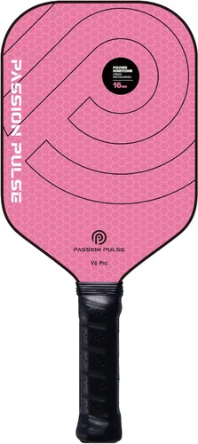 Paletas de pickleball 2025, superficie de fibra de carbono cruda (CSF) de 0.63 pulgadas T700 de grano alto y giro, paletas de bola Pro Pickle Rosa