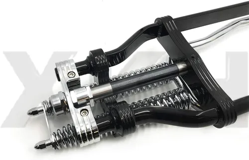 Miniatura 5 de SMT- Springer Front End -4" Bajo Negro Compatible con H-D Sportster bobber chopper [B07M95VTTF]
