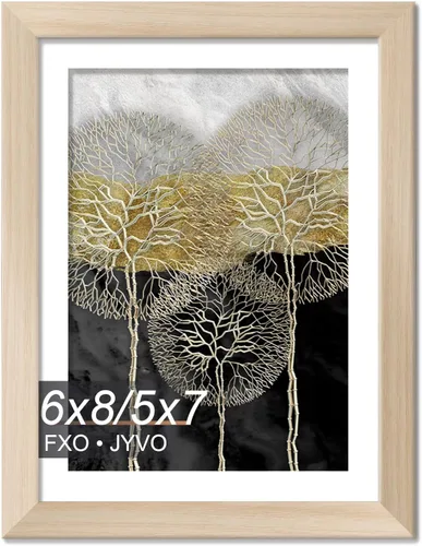 Miniatura 122 de Fxojyvo Marco de Fotos de 4x6, Muestra Foto de 3.5x5 con Paspartú o 4 x 6 Sin Paspartú, Liviano y de Alta Transparencia Marco de 4 por 6 para Pared