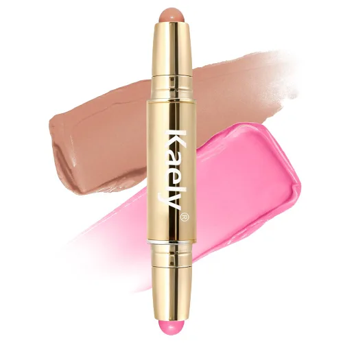 Miniatura 8 de Kaely Contour Blush - Maquillaje multiuso, color crema bronceador para contornear paletas, kit de maquillaje facial, fórmula de acabado radiante 01