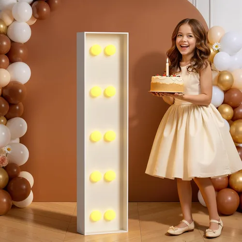 Miniatura 46 de Números de marquesina de 4 pies de alto, 4 pies de alto, números grandes iluminados 0 para 30, 40, 50, 60, decoración de fiesta de cumpleaños
