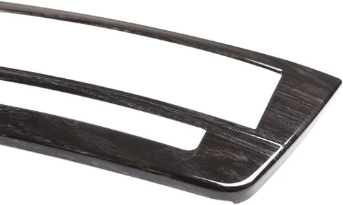 Miniatura 8 de YIWANG Marco de panel de CD de consola central de coche ABS cromado para Mercedes Benz Clase C W204 2011-2013 (grano de madera negro)