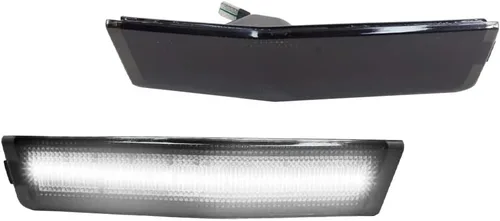 Miniatura 7 de Compatible con Lincoln MKX 2007 2008 2019 2010 Parachoques trasero y delantero marcador lateral ámbar/rojo carcasas 4ps