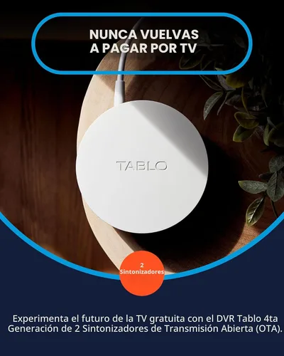Miniatura 2 de Tablo TV 4ta Generación DVR 2-Sintonizador Over-The-Air (OTA) - Mira, Pausa y Graba TV en Vivo, Noticias, Deportes y Películas en Toda Tu Casa a