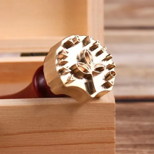 Miniatura 5 de Sello de cerámica personalizado, sello de latón de 0.472 in de grosor, sello para arcilla, regalos para cerámica, sello de arcilla, sello