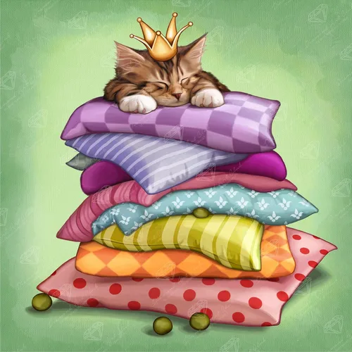 Miniatura 28 de DIAMOND ART CLUB Making Friends - Kit de pintura de diamantes de gatito, manualidades divertidas para adultos, lienzo de arte redondo de diamante