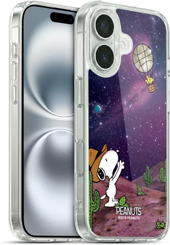 Miniatura 130 de Head Case Designs Funda de gel con licencia oficial de Peanuts Nebula Cactus Needles Snoopy Space Cowboy [protección de grado militar] compatible