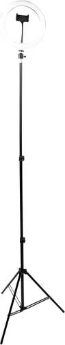 Miniatura 14 de Gator Frameworks Juego con (2) anillos de luces LED de 10 pulgadas con soportes de altura ajustable y soportes universales para teléfono