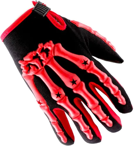 Miniatura 10 de Guantes juveniles de motocross 1Storm para motocicletas, BMX, MX, ATV, bicicletas todoterreno, modelo de esqueleto para niños
