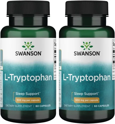 Miniatura 3 de Swanson L-triptófano - Suplemento de aminoácidos - Descanso y relajación - (60 cápsulas, 500 mg cada una)
