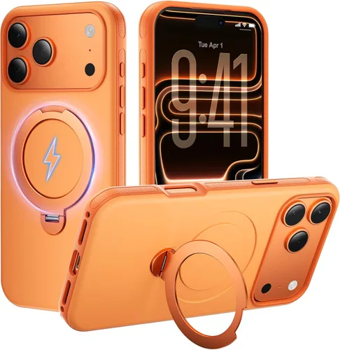 Miniatura 21 de Funda magnética fuerte para iPhone 12 Pro Max [Protección de grado militar de 10 pies] Compatible con MagSafe, funda protectora a prueba de golpes
