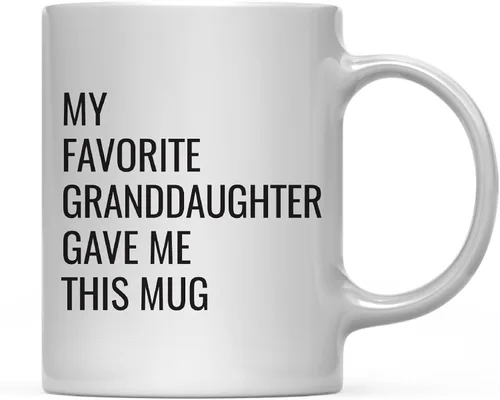 Miniatura 41 de Andaz Press Taza de café divertida de 11 onzas, regalo de broma, My Favorite Aunt Gave Me This Cup, 1 paquete, sobrino sobrino, cumpleaños, Navidad