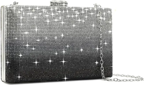 Miniatura 3 de CARIEDO Bolso de Mano Tipo Clutch con Lentejuelas para Mujer, Elegante Bolso de Noche con Purpurina Brillante, Cartera de Noche Llamativa