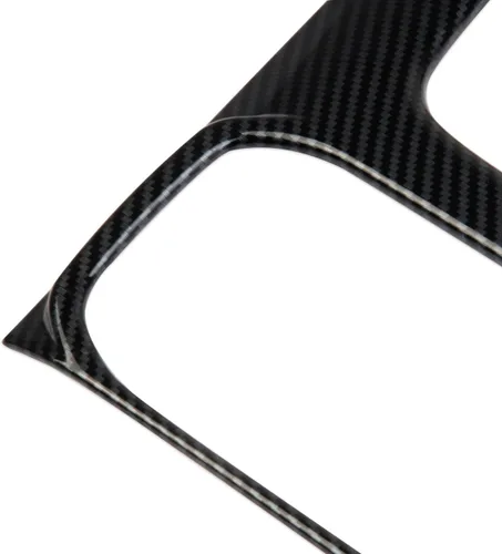 Miniatura 2 de Cubierta de panel de portavasos para consola central de fibra de carbono para Nissan Frontier 2022-2026