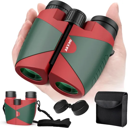 Miniatura 10 de Prismáticos compactos de 15 x 30 para adultos y niños - Occer prismáticos de gran vista de alta potencia para observación de aves - Prismáticos Verde