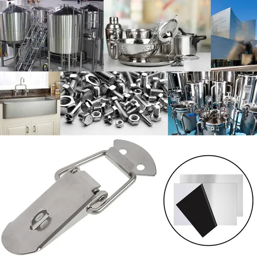 Miniatura 6 de 2 láminas de acero inoxidable 304 de metal de 8 x 12 x 1/64 pulgadas (0.020 in), placas de acero inoxidable 304 de calibre 24, láminas de metal