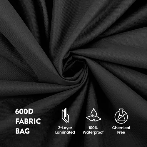 Miniatura 5 de ZOBER Bolsa de almacenamiento para árbol de Navidad con ruedas de tela Oxford 600D, se adapta a árboles artificiales de 7.5 pies, bolsa impermeable