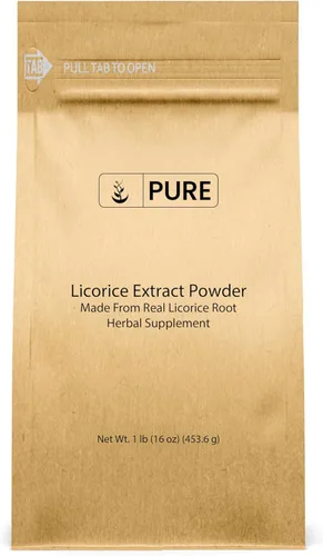 Pure Original Ingredients Extracto de regaliz (1 lb) sin OMG, sin gluten, polvo de mulethi