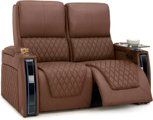 Miniatura 116 de Seatcraft Apex Zero-Gravity CoolZero - Asiento de cine en casa de cuero italiano, reposacabezas eléctrico, lumbar eléctrico, reclinable eléctrico