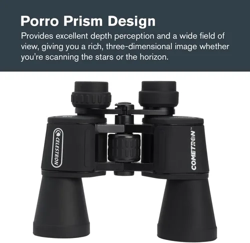 Miniatura 3 de Celestron - Prismáticos Cometron 7x50 para astronomía – Nivel de entrada para observación de estrellas y cometas – Lentes objetivas grandes de 50mm