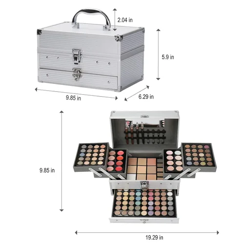 Miniatura 8 de Pure Vie - 132 colores todo en uno - Set de regalo de maquillaje que incluye una paleta de 94 sombras de ojos altamente pigmentadas brillantes