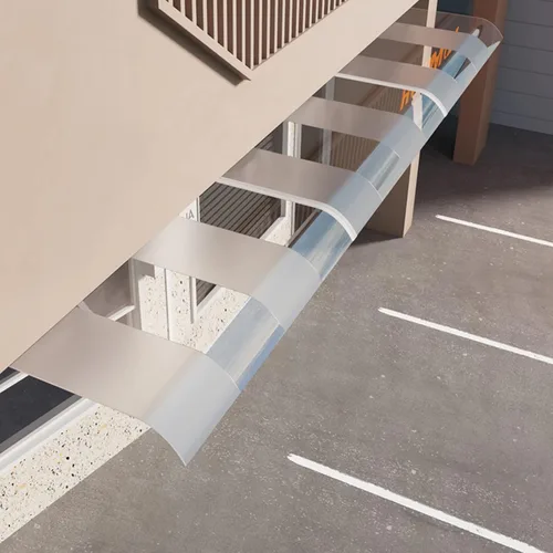 Miniatura 2 de Toldo invisible para puerta delantera, toldo para ventana de patio al aire libre, toldo para puerta delantera/trasera, refugio de porche, cubierta