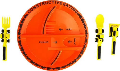 Miniatura 6 de Combo de construcción con conjunto de utensilios, plato e individual de Constructive Eating