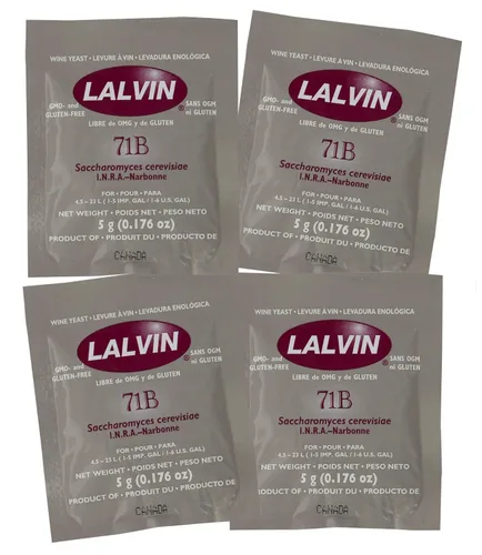 Lalvin 71B-1122 Levadura (cuatro unidades)