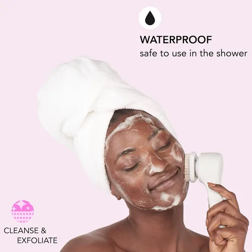 Miniatura 4 de skn by Conair Daily Glow Cepillo de limpieza facial, cepillo facial todo en uno, incluye 3 accesorios intercambiables para una limpieza completa