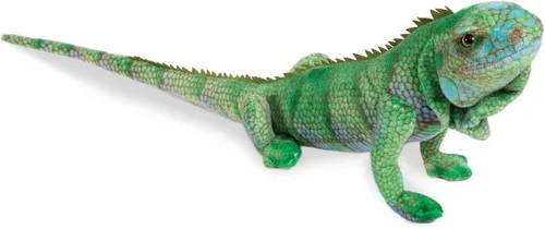 Real Planet Animal de peluche de iguana de 30 pulgadas, lagarto realista de iguana azul para niños, más de 2 pies de largo, animales salvajes de