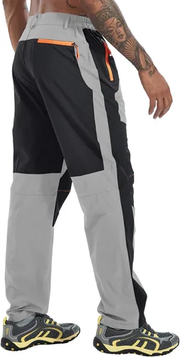 Miniatura 17 de TBMPOY Pantalones cargo de senderismo para hombre, ligeros, impermeables, de secado rápido, pantalones de montaña, pesca, camping