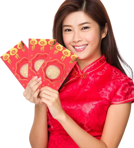 Miniatura 9 de EXCEART Sobre rojo, 10 unidades de paquetes de dinero rojo chino 2024 con moneda dorada, dragón del zodiaco chino, año nuevo, lunar, Hong Bao