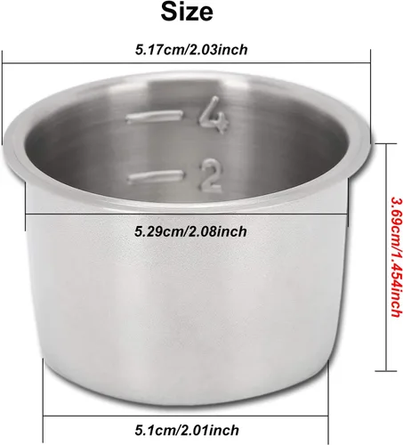 Miniatura 7 de Filtro de café, 4 tazas de 2.008 in de acero inoxidable de una sola pared no presurizada filtro poroso cesta apto para EUPA, para Donlim