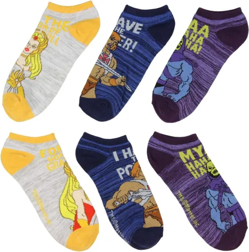 Miniatura 2 de Calcetines tobilleros con personajes de Masters of the Universe He-man Skeletor She-ra, paquete de 3 unidades para hombres y mujeres, Varios