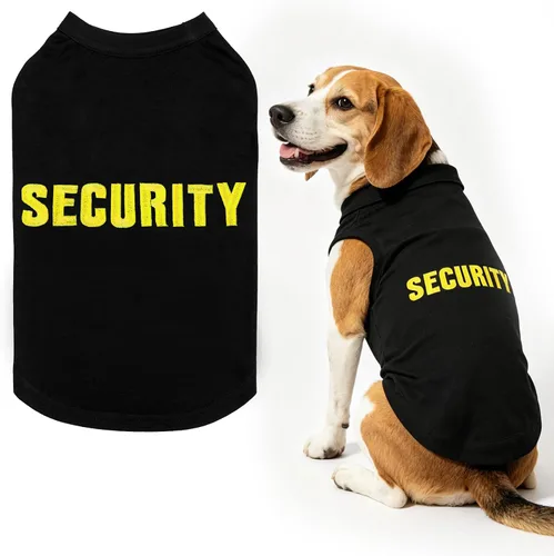Miniatura 31 de BINGPET Camisas de Perro Policía, Camiseta de Perro Suave de Algodón, Traje Transpirable y Ligero para Perro Camiseta Sin Mangas Chaleco, Ropa