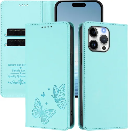 Miniatura 42 de Butterfly Embossed Leather Wallet Flip Case for Motorola Moto E22i 4G, Magnetic Closure, RFID Blocking Cover, Card Holder Black.