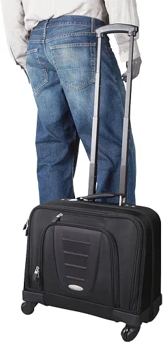 Miniatura 5 de Samsonite Maletín giratorio para portátil con ruedas en negro Negro