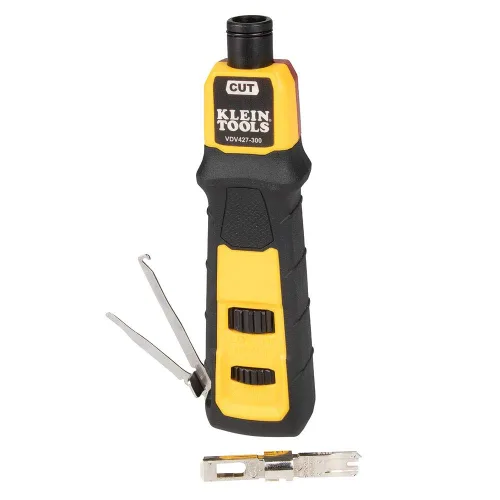 Miniatura 4 de Klein Tools Probador de cable VDV501-852 y herramienta de punchdown de impacto VDV427-300 y VDV226-110 Crimpadora de cables de datos modular