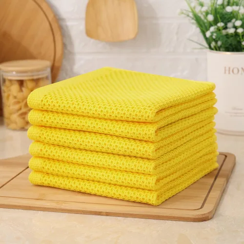 Miniatura 373 de Kitinjoy - Paños de cocina de 100 % algodón, tela de tejido gofrado, paño de limpieza ultrasuave, absorbente y de secado rápido. Beige